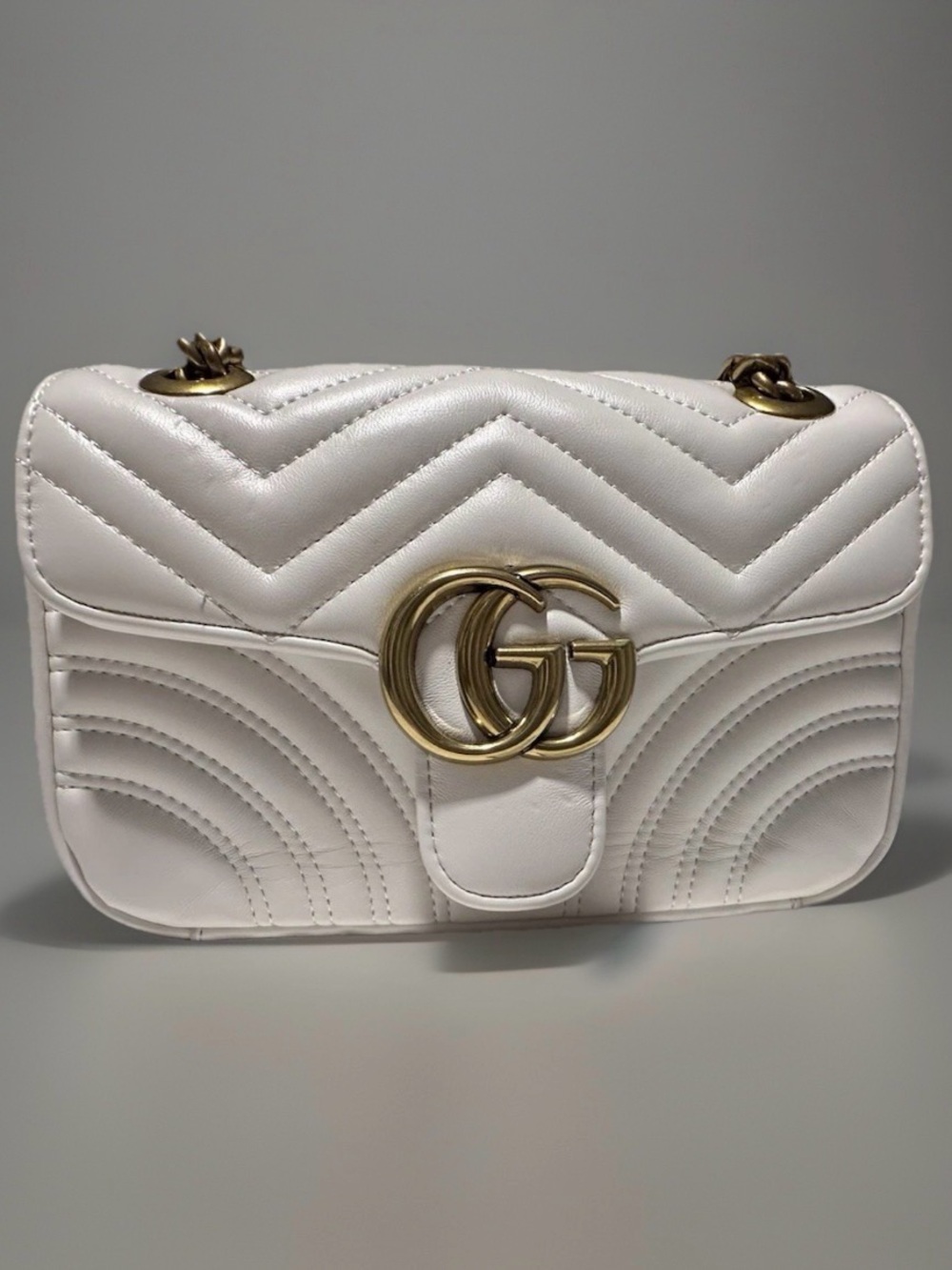 Women’s Luxury Medium White Shoulder Bag